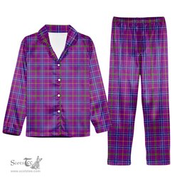 ScotsTee Shop Scottish Jackson Tartan Pajama Satin Velvet Flannel Pajama Set