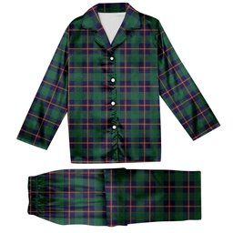 ScotsTee Shop Scottish Irvine Glenn Tartan Pajama Satin Velvet Flannel Pajama Set