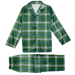 ScotsTee Shop Scottish Johnston Dress Ancient Tartan Pajama Satin Velvet Flannel Pajama Set