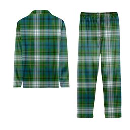 ScotsTee Shop Scottish Johnston Dress Ancient Tartan Pajama Satin Velvet Flannel Pajama Set