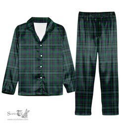 ScotsTee Shop Scottish Killen Tartan Pajama Satin Velvet Flannel Pajama Set