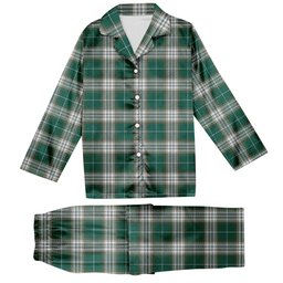 ScotsTee Shop Scottish Kelso Modern Clan Tartan Pajama Satin Velvet Flannel Pajama Set