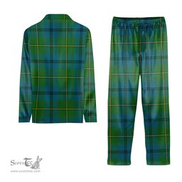 ScotsTee Shop Scottish Johnstone Ancient Tartan Pajama Satin Velvet Flannel Pajama Set