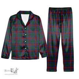 ScotsTee Shop Scottish Jardine Dress Tartan Pajama Satin Velvet Flannel Pajama Set