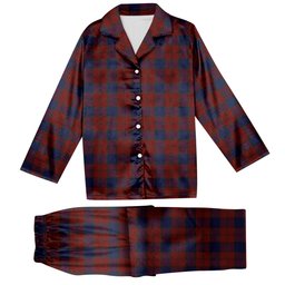 ScotsTee Shop Scottish Lawless Tartan Pajama Satin Velvet Flannel Pajama Set