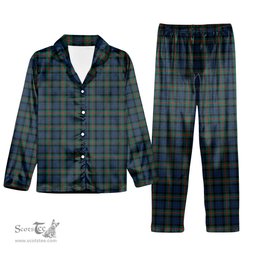 ScotsTee Shop Scottish Gunn  Modern Clan Tartan Pajama Satin Velvet Flannel Pajama Set