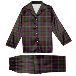 ScotsTee Shop Scottish Hargis Tartan Pajama Satin Velvet Flannel Pajama Set