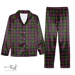 ScotsTee Shop Scottish Hargis Tartan Pajama Satin Velvet Flannel Pajama Set