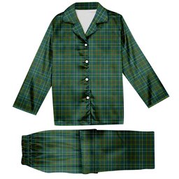 ScotsTee Shop Scottish Harkness Hunting Tartan Pajama Satin Velvet Flannel Pajama Set