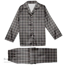 ScotsTee Shop Scottish Harris Mist Tartan Pajama Satin Velvet Flannel Pajama Set