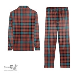 ScotsTee Shop Scottish Hannay Dress Tartan Pajama Satin Velvet Flannel Pajama Set