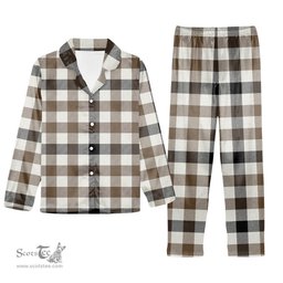 ScotsTee Shop Scottish Hogg Ancient Tartan Pajama Satin Velvet Flannel Pajama Set