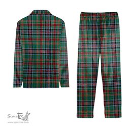 ScotsTee Shop Scottish Hunter Old Ancient Tartan Pajama Satin Velvet Flannel Pajama Set