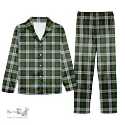 ScotsTee Shop Scottish Gunn Mrs Jane of Kirkhill House Wick Tartan Pajama Satin Velvet Flannel Pajama Set