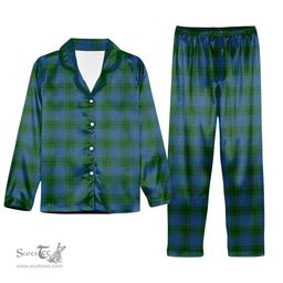 ScotsTee Shop Scottish Greenlaw American Tartan Pajama Satin Velvet Flannel Pajama Set