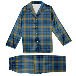 ScotsTee Shop Scottish Laing Tartan Pajama Satin Velvet Flannel Pajama Set