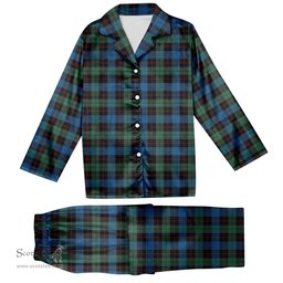 ScotsTee Shop Scottish Guthrie Tartan Pajama Satin Velvet Flannel Pajama Set