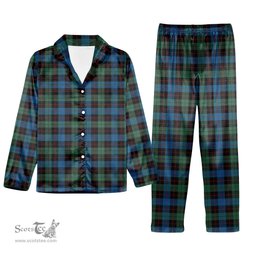 ScotsTee Shop Scottish Guthrie Tartan Pajama Satin Velvet Flannel Pajama Set