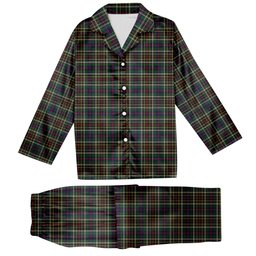 ScotsTee Shop Scottish Hislop Hunting 2 Tartan Pajama Satin Velvet Flannel Pajama Set
