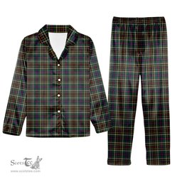 ScotsTee Shop Scottish Hislop Hunting 2 Tartan Pajama Satin Velvet Flannel Pajama Set