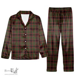 ScotsTee Shop Scottish Innes of Cowie Tartan Pajama Satin Velvet Flannel Pajama Set