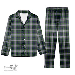 ScotsTee Shop Scottish Gordon Dress 1965 Tartan Pajama Satin Velvet Flannel Pajama Set