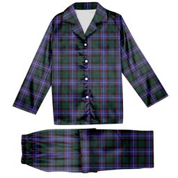 ScotsTee Shop Scottish Guthrie Modern Tartan Pajama Satin Velvet Flannel Pajama Set