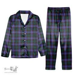 ScotsTee Shop Scottish Guthrie Modern Tartan Pajama Satin Velvet Flannel Pajama Set