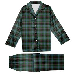 ScotsTee Shop Scottish Hyslop Hunting Tartan Pajama Satin Velvet Flannel Pajama Set