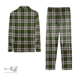 ScotsTee Shop Scottish Hay White Dress Tartan Pajama Satin Velvet Flannel Pajama Set