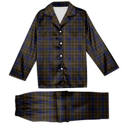 ScotsTee Shop Scottish Highfield Hunting Tartan Pajama Satin Velvet Flannel Pajama Set
