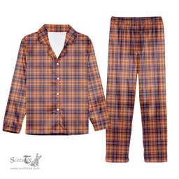ScotsTee Shop Scottish Jacobite Tartan Pajama Satin Velvet Flannel Pajama Set