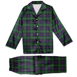 ScotsTee Shop Scottish Inglis Tartan Pajama Satin Velvet Flannel Pajama Set