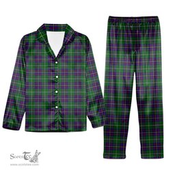 ScotsTee Shop Scottish Inglis Tartan Pajama Satin Velvet Flannel Pajama Set