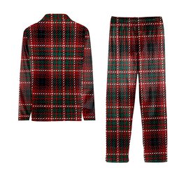 ScotsTee Shop Scottish Innes of Cowie Modern Tartan Pajama Satin Velvet Flannel Pajama Set
