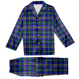 ScotsTee Shop Scottish Hope Modern Tartan Pajama Satin Velvet Flannel Pajama Set