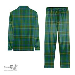 ScotsTee Shop Scottish Hunter of Hunterston Ancient Tartan Pajama Satin Velvet Flannel Pajama Set