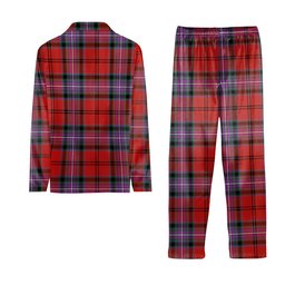 ScotsTee Shop Scottish Kelly of Sleat Red Ancient Tartan Pajama Satin Velvet Flannel Pajama Set