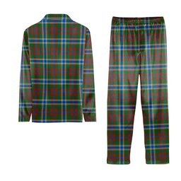 ScotsTee Shop Scottish Currie of Arran Modern Clan Tartan Pajama Satin Velvet Flannel Pajama Set