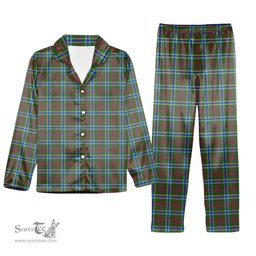 ScotsTee Shop Scottish Currie of Arran Modern Clan Tartan Pajama Satin Velvet Flannel Pajama Set