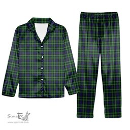 ScotsTee Shop Scottish Graham of Montrose Tartan Pajama Satin Velvet Flannel Pajama Set