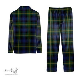 ScotsTee Shop Scottish Gordon 2 Tartan Pajama Satin Velvet Flannel Pajama Set