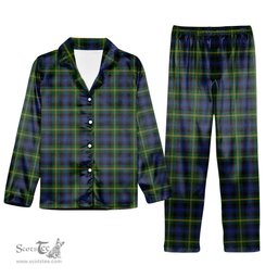 ScotsTee Shop Scottish Gordon 2 Tartan Pajama Satin Velvet Flannel Pajama Set