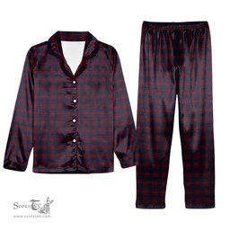ScotsTee Shop Scottish Harris Jeffrey S Tartan Pajama Satin Velvet Flannel Pajama Set