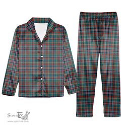 ScotsTee Shop Scottish Hunter Old Modern Tartan Pajama Satin Velvet Flannel Pajama Set