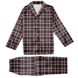 ScotsTee Shop Scottish Little Dress Tartan Pajama Satin Velvet Flannel Pajama Set