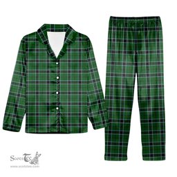 ScotsTee Shop Scottish Innes Hunting Tartan Pajama Satin Velvet Flannel Pajama Set