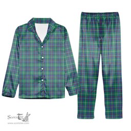 ScotsTee Shop Scottish Inglis Ancient Tartan Pajama Satin Velvet Flannel Pajama Set