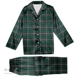 ScotsTee Shop Scottish Kelly of Sleat Hunting Tartan Pajama Satin Velvet Flannel Pajama Set