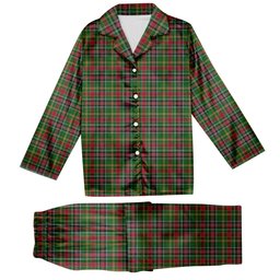 ScotsTee Shop Scottish Hunter Wilsons Tartan Pajama Satin Velvet Flannel Pajama Set